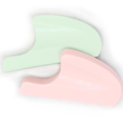 Super Spacer Sleek Bun Heads Green And Pink Capezio